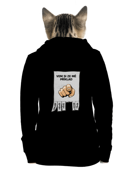 Vem si ze mě příklad dámská mikina na zip Black
