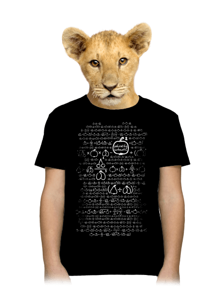 Matematik dětské tričko Black
