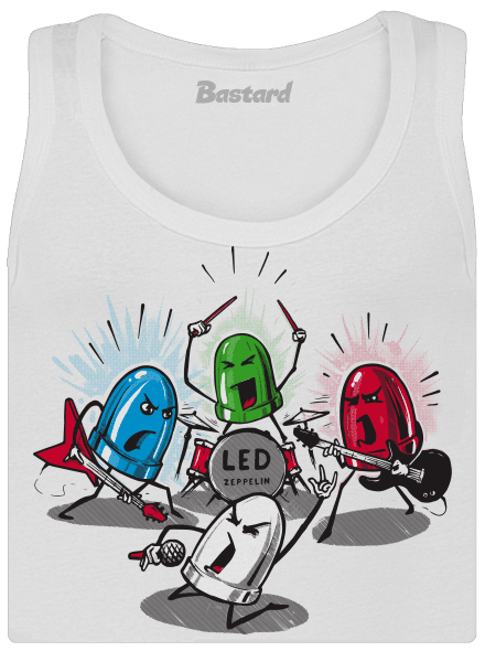 Led Zeppelin dámské tílko klasické White