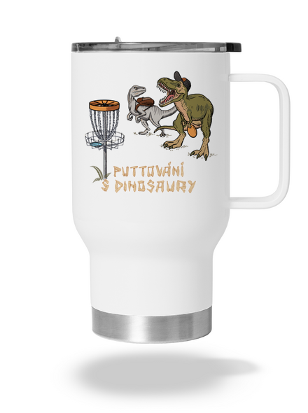 Puttování s dinosaury termohrnek White