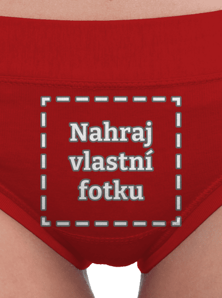 Vlastní potisk dámské kalhotky Red Mal