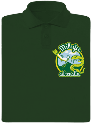 Miluju adrenalin pánská polokošile Bottle Green Mal