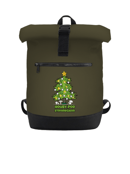 Houby pod stromečkem batoh Military Green