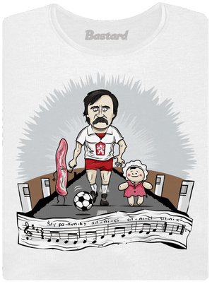 Fotbalová legenda dámské tričko s lemem White