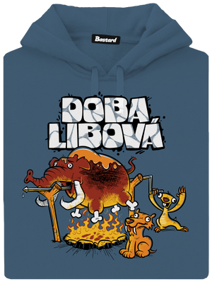 Doba libová dámská mikina klokanka Denim