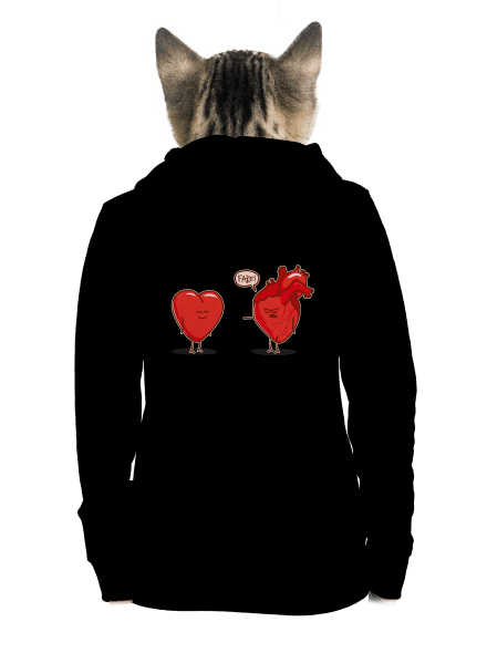 Srdeční záležitost dámská mikina na zip Black