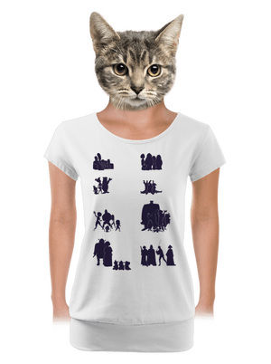 dámské tričko s lemem