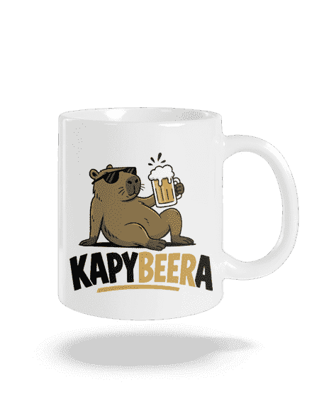 Kapybeera klasický hrnek White