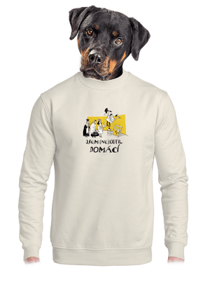 unisex mikina bez kapuce