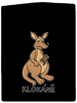 Klokáně dámská mikina na zip Black