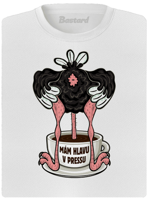 Mám hlavu v pressu dámské sportovní tričko White