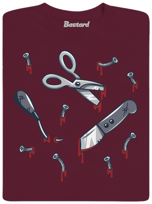 Halloween nářadí dětské tričko Burgundy