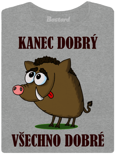Kanec dobrý dámské tričko Dark Gray Melange