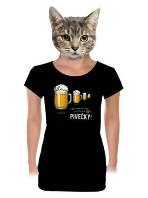 dámské tričko s lemem