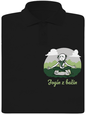 Jogín z bažin pánská polokošile Black