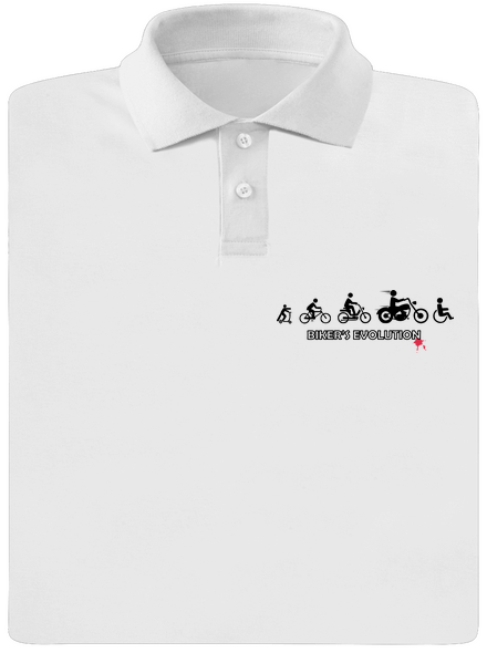 Bikers evolution pánská polokošile White
