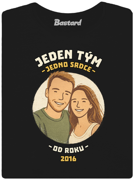 Jeden tým z vlastní fotky dámské tričko Black