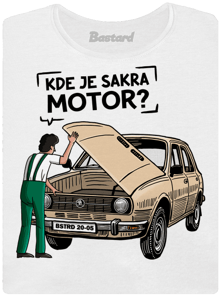 Kde je motor? dámské tričko premium White