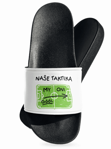 Naše fotbalová taktika pantofle White