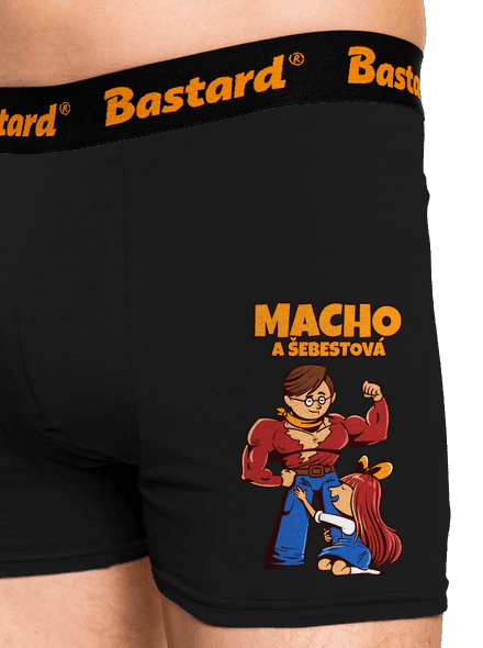 Macho a Šebestová boxerky Black