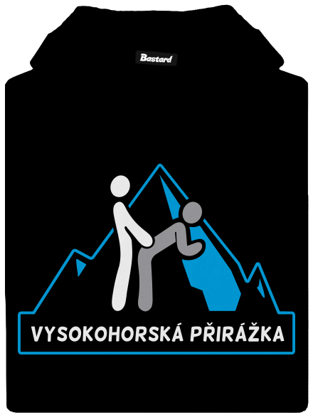 Vysokohorská přirážka dámská mikina klokanka Black