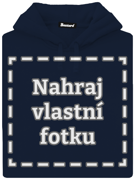 Vlastní potisk pánská mikina klokanka Navy
