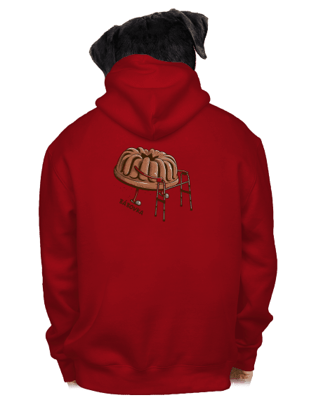 Bábovka pánská mikina na zip Red