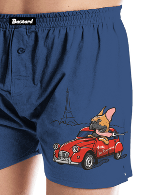 Francouzský buldoček pánské trenky Blue