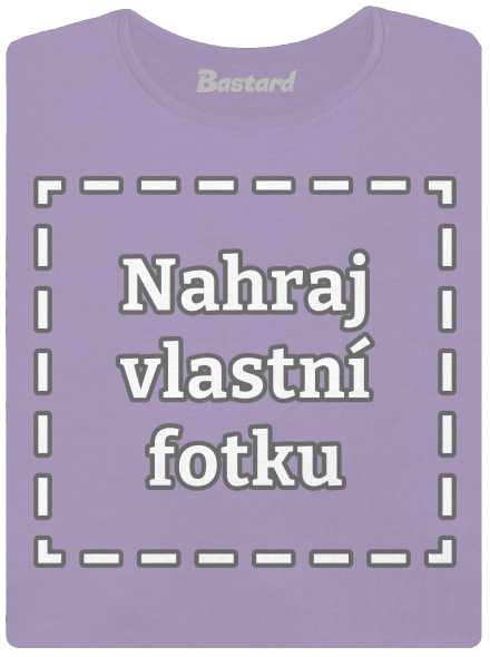 Vlastní potisk dámské tričko s lemem Lavender