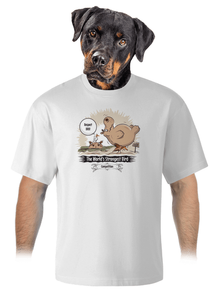 Strongest bird unisex tričko oversized White