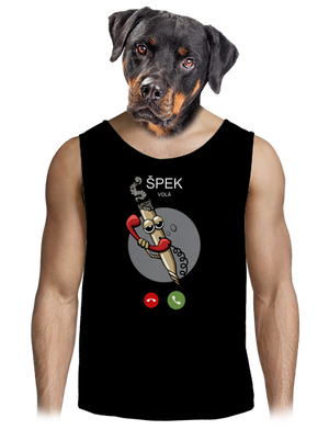 Špek volá pánské tílko Black