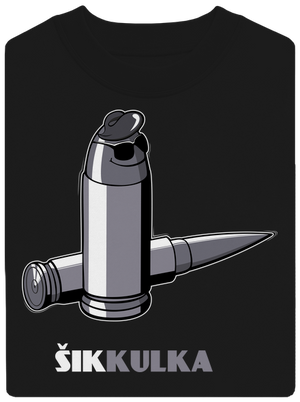 Šikkulka unisex mikina bez kapuce Black