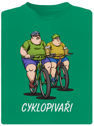 Cyklopivaři pánské sportovní tričko Kelly Green Mal