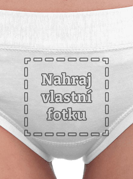 Vlastní potisk dámské kalhotky White
