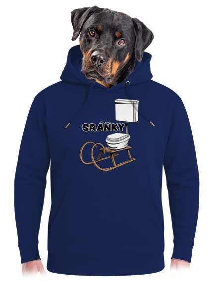 Sráňky unisex mikina premium Navy