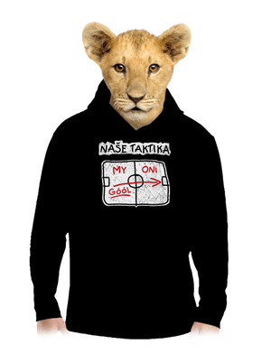 Naše taktika dětská mikina klokanka Black