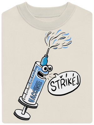 Stříkej unisex mikina bez kapuce Off White