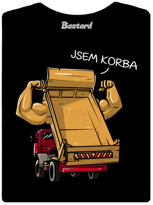 Korba dámské tričko s lemem Black