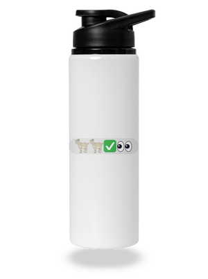 Emoji lahev na vodu White