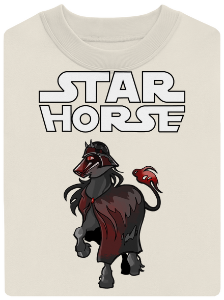 Star horse unisex mikina bez kapuce Off White