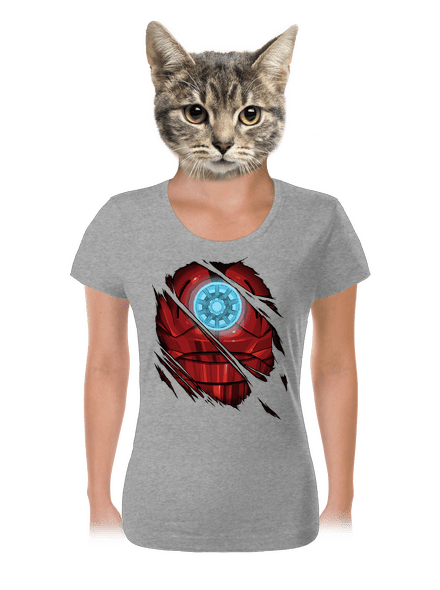 Ironman dámské tričko Dark Gray Melange