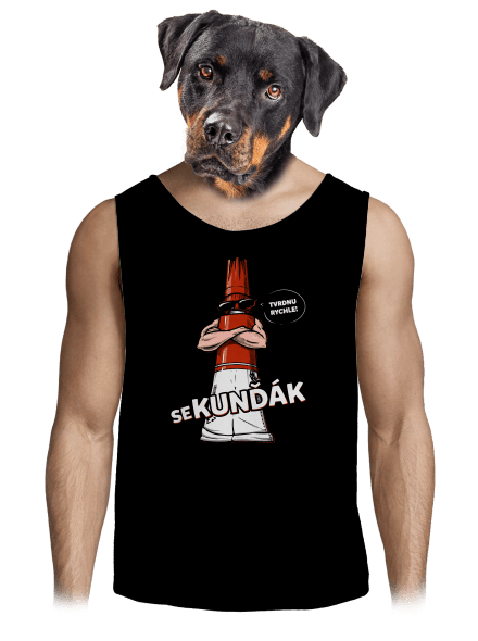 Sekunďák pánské tílko Black
