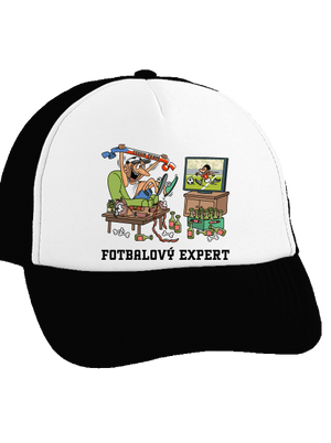 Fotbalový expert kšiltovka truckerka Black cap