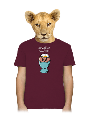 Naměkko dětské tričko Burgundy