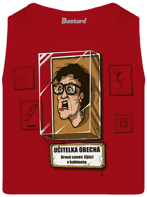 Učitelka obecná pánské tílko Red
