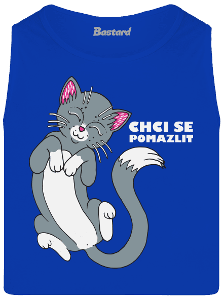 Chci se pomazlit pánské tílko Royal Blue