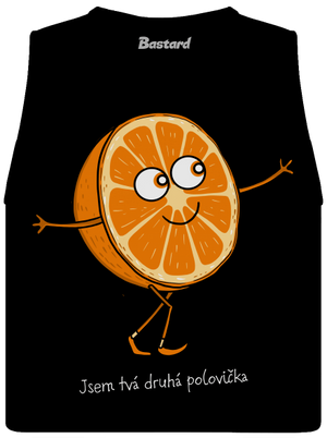 Druhá polovička dámské tílko volné Black