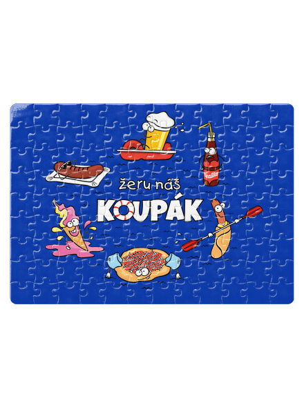 Český koupák puzzle White