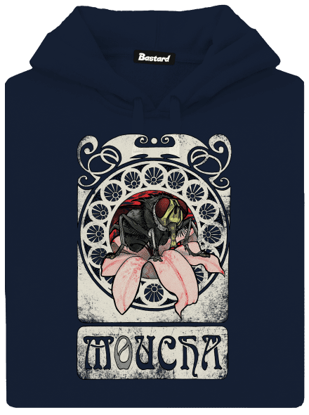Moucha pánská mikina klokanka Navy