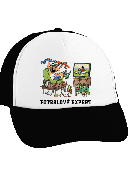 Fotbalový expert kšiltovka truckerka Black cap